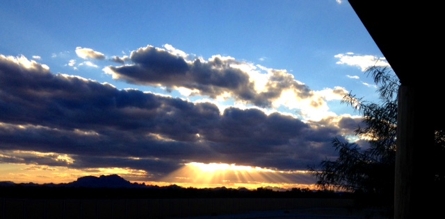 Ya, just another day in the desert! "Oh that you would rend the heavens and come down..." (Is 64:1)